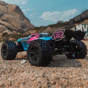 Радиоуправляемая модель ARRMA 1/8 KRATON 6S 4X4 RTR BRUSHLESS SPEED TRUCK, BLUE/PINK ARA8608V6T2