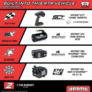 Радиоуправляемая модель ARRMA 1/8 KRATON 6S 4X4 RTR BRUSHLESS SPEED TRUCK, BLUE/PINK ARA8608V6T2