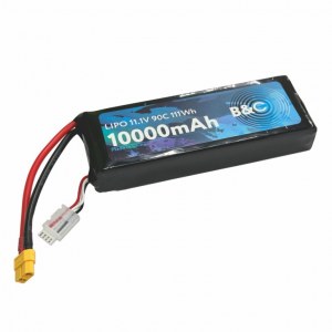 Аккумулятор LiPo B&C - 11.1v 10000мАч 90C (3S, Softcase, разъём XT-60) B&C-10000-3S-90-S-XT60