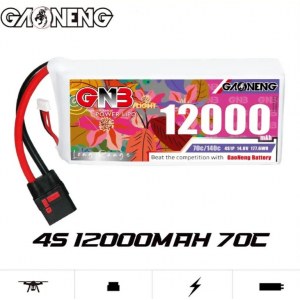 Аккумулятор Li-po Gaoneng GNB 12000mah 4S1P 14.8V 70C 37x80x183mm GNB120004S70A