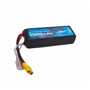 Аккумулятор Li-po B&C 11000 MAH 14.8V (4s) 90С, XT90S, Soft case B&C-11000-4S-90-S-XT90S