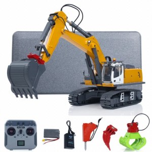 Радиоуправляемый экскаватор 4in1 HUINA с зубчато-винтовым приводом 1:18 - K5901-100S