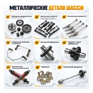 Радиоуправляемый внедорожник MJX Hyper Go 10210 1/10 Brushless RC Truck Grey MJX-10210-GRAY