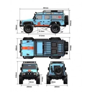 Радиоуправляемый внедорожник MJX H8H DC V5 2026 All-Rock Brushless 1:8 MJX-H8H-DC версия с аккумулятором и зу