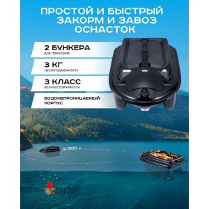 Прикормочный кораблик Boatman Actor Plus 2 Pro ACT-PL-V2-PR с GPS и эхолотом