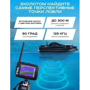 Кораблик для рыбалки прикормочный Boatman Actor 2 Pro с эхолотом и GPS ACT-V2-PR
