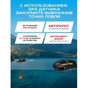 Прикормочный кораблик Boatman Vulcan PRO V-PR с GPS и эхолотом