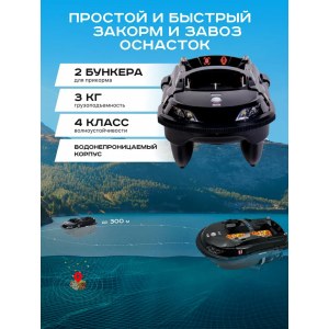 Прикормочный кораблик Boatman Vulcan PRO V-PR с GPS и эхолотом